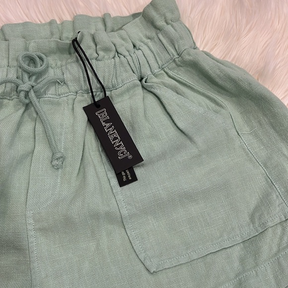 BLANKNYC Linen Drawstring Paperbag Shorts - Picture 4 of 7